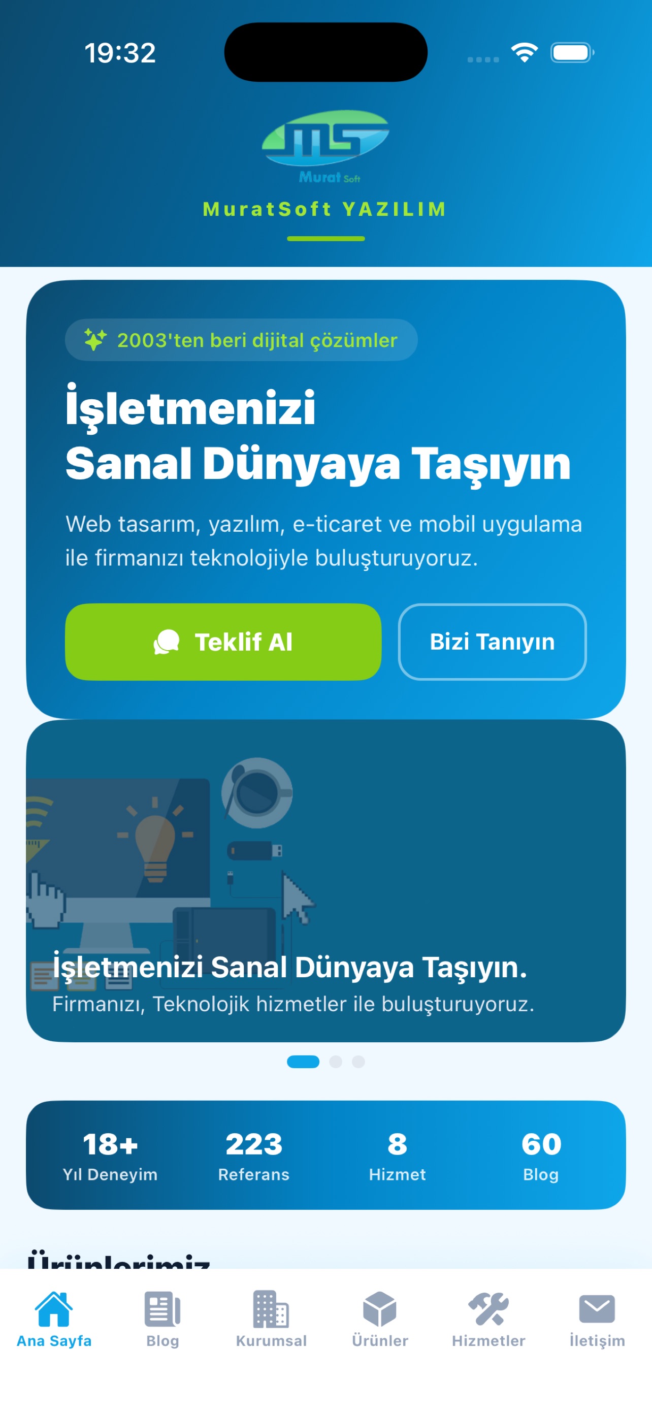 MuratSoft iPhone ekran görüntüsü